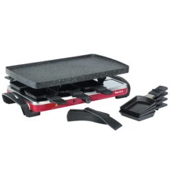 Starfrit The Rock Raclette Set - 8 Trays - Black