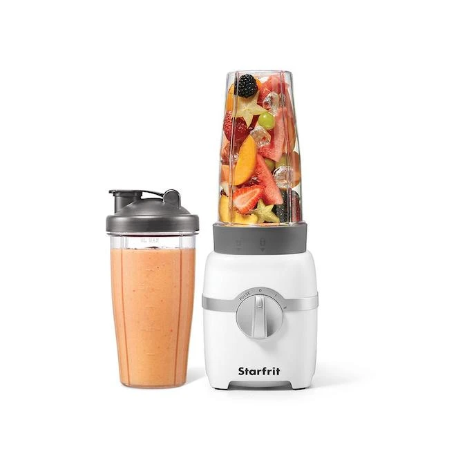 Starfrit Electric Personal Blender 3 Speeds With 2 X 28-oz Recipients 1 Starfrit Electric Personal Blender 3 Speeds With 2 X 28-oz Recipients