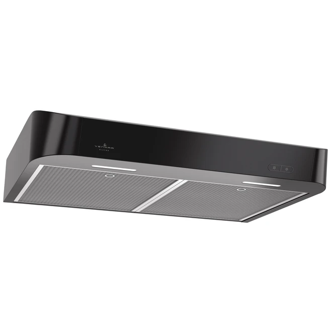 Venmar Bistro 30-inch Under-Mount Range Hood, 375 Max Blower CFM, Black 2 Venmar Bistro 30-inch Under-Mount Range Hood, 375 Max Blower CFM, Black - Image 2