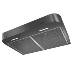 Broan Antero 30-Inch Convertible Under-Cabinet Range Hood, 300 Max Blower CFM, Black Stainless Steel