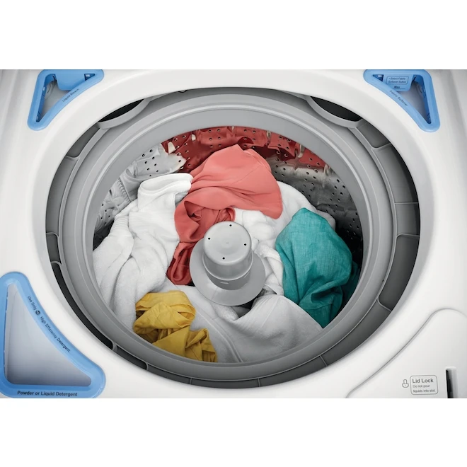 Frigidaire Top-Load Washer - 4.7-cu Ft - 12 Wash Cycles - High Efficiency - White 4 Frigidaire Top-Load Washer - 4.7-cu Ft - 12 Wash Cycles - High Efficiency - White - Image 4