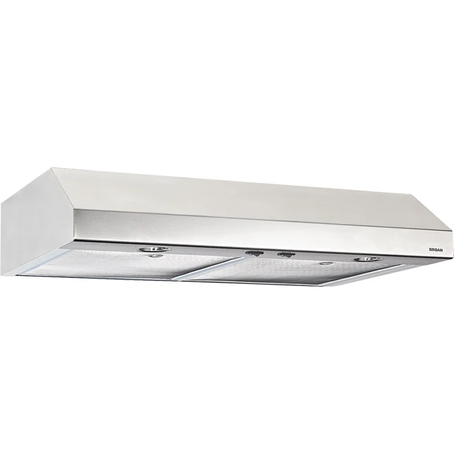 Broan Glacier 30-Inch Under-Cabinet Range Hood, 300 Max Blower CFM, Stainless Steel 2 Broan Glacier 30-Inch Under-Cabinet Range Hood, 300 Max Blower CFM, Stainless Steel - Image 2