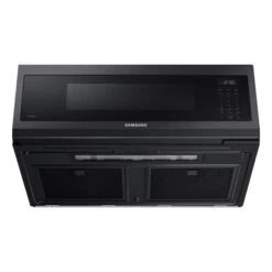 Samsung 1.1-cu Ft Over-the-Range Microwave Oven (Fingerprint-Resistant Black Stainless Steel)