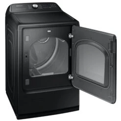 Samsung 7.4-cu Ft Reversible Side Swing Door Four-Way Venting Electric Dryer (Black Stainless) Energy Star Certified -Whirlpool Sales Store 22945393b L