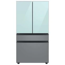 Samsung Bespoke 4-Door Refrigerator Glass Upper Panel - Morning Blue -Whirlpool Sales Store 22945435d L