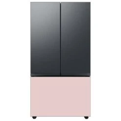 Samsung Bespoke Upper Panel For 3-Door Refrigerator - Stainless Steel - Matte Black -Whirlpool Sales Store 22945436d L