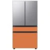 Samsung Bespoke FlexZone Drawer Panel For 4-Door Refrigerator - Glass - Clementine