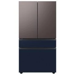 Samsung Bespoke FlexZone Drawer Panel For 4-Door Refrigerator - Stainless Steel - Navy -Whirlpool Sales Store 22945443d L