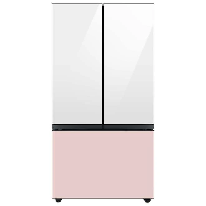 Samsung Bespoke Bottom Drawer Panel For 3-Door Refrigerator - Glass - Pink - 35.63 X 23.5 X 1.13-in 3 Samsung Bespoke Bottom Drawer Panel For 3-Door Refrigerator - Glass - Pink - 35.63 X 23.5 X 1.13-in - Image 3