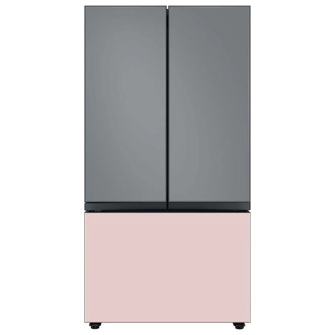 Samsung Bespoke Bottom Drawer Panel For 3-Door Refrigerator - Glass - Pink - 35.63 X 23.5 X 1.13-in 1 Samsung Bespoke Bottom Drawer Panel For 3-Door Refrigerator - Glass - Pink - 35.63 X 23.5 X 1.13-in