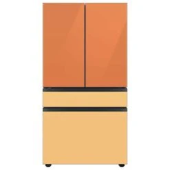 Samsung Bespoke Freezer Drawer Panel For 4-Door Refrigerator - Glass - Sunrise Yellow - 35.63 X 22.25