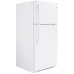 GE Top-Freezer Refrigerator - LED Lighting - 18.0-cu Ft - White -Whirlpool Sales Store 23085580b L