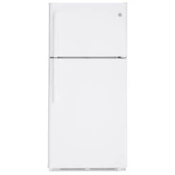 GE Top Freezer Refrigerator - 30-in - 18-cu Ft - White