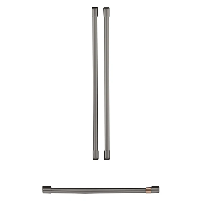 GE Café CWE19 Refrigerator Handles - Brushed Black 2 GE Café CWE19 Refrigerator Handles - Brushed Black - Image 2