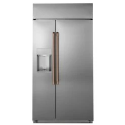 GE Café Customizable Side-by-Side Refrigerator Handle Kit - Brushed Copper
