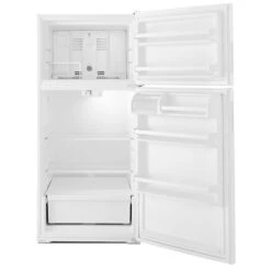Amana Top-Freezer Refrigerator With Optional Ice Maker Kit - 28-in - 14-cu Ft - White -Whirlpool Sales Store 30005456b L