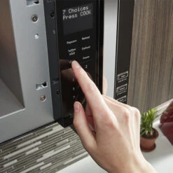 KitchenAid Built-In Low Profile Microwave Oven - Black Stainless Steel - 1000-Watts - 500-CFM - LED Lights -Whirlpool Sales Store 30005982d L