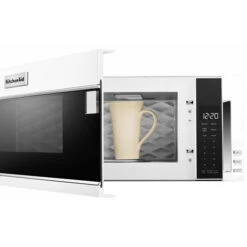 KitchenAid Charcoal Filter Microwave Oven - 5-Speed Dual Fan - 500 CFM - 10 1/4-in H X 30-in W X 18-in D - White -Whirlpool Sales Store 30006214c L