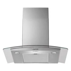 Whirlpool Curved Glass And Stainless Steel Wall-Mounted Range Hood - 30-in - 400 CFM 7 Whirlpool Curved Glass And Stainless Steel Wall-Mounted Range Hood - 30-in - 400 CFM -Whirlpool Sales Store 30006698c L