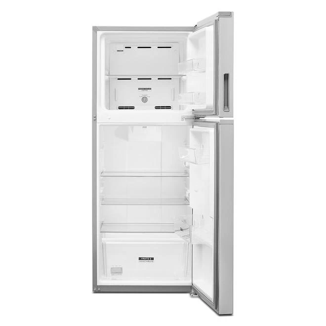 Whirlpool 11.6-cu Ft Top-Freezer Refrigerator - Fingerprint Resistant Stainless Steel Finish - LED Lighting 1 Whirlpool 11.6-cu Ft Top-Freezer Refrigerator - Fingerprint Resistant Stainless Steel Finish - LED Lighting