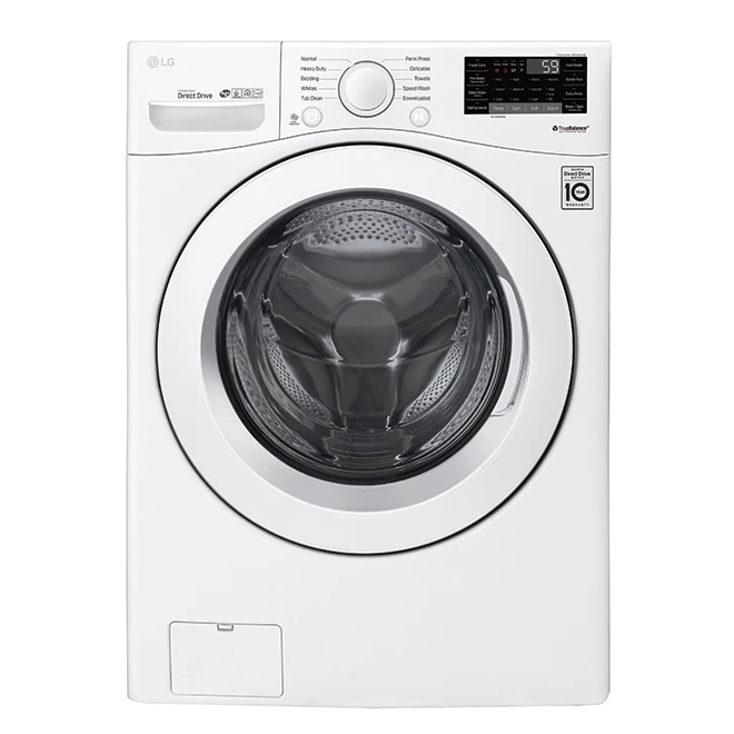 LG Front-Load Washer With Wi-Fi And LoDecibel Quiet Operation - 5.2-cu Ft - White 2 LG Front-Load Washer With Wi-Fi And LoDecibel Quiet Operation - 5.2-cu Ft - White - Image 2