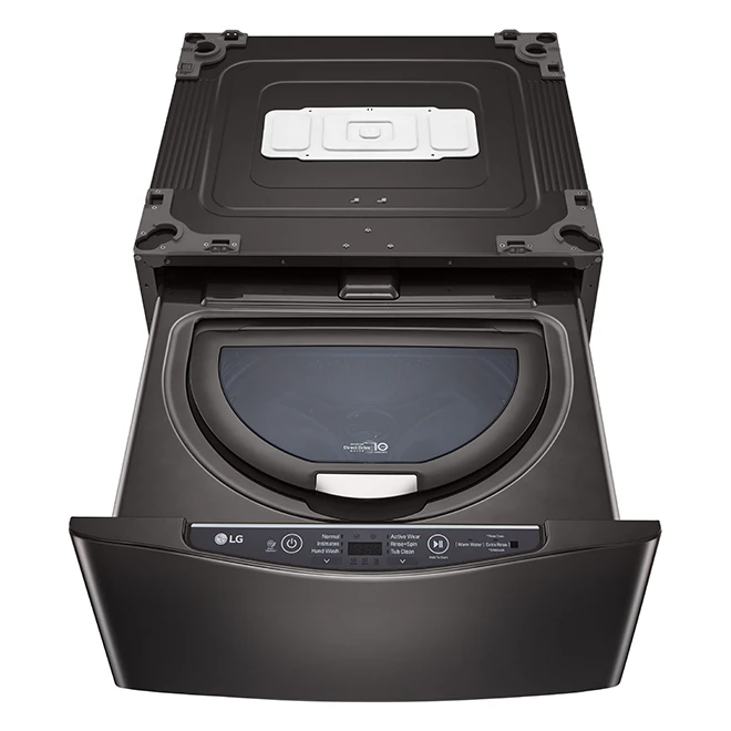 LG Sidekick Pedestal Washer - 700 RPM - 1.1-cu Ft - 27-in - Black Stainless Steel 4 LG Sidekick Pedestal Washer - 700 RPM - 1.1-cu Ft - 27-in - Black Stainless Steel - Image 4