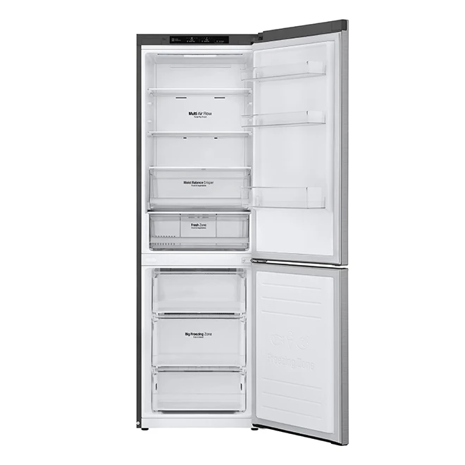 LG Bottom-Freezer Refrigerator - LED Interior Lighting - 24-in - 11.9-cu Ft - Platinum Silver 3 LG Bottom-Freezer Refrigerator - LED Interior Lighting - 24-in - 11.9-cu Ft - Platinum Silver - Image 3