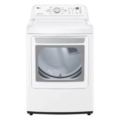 LG 7.3-cu Ft Electric Dryer - Sensor Dry - White