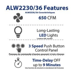 Cyclone 36-in Wall-Mounted Range Hood (Stainless Steel) -Whirlpool Sales Store 330008665 AlternateImage3 l