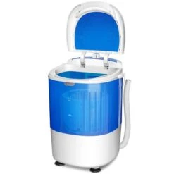Costway White/Blue 5.5-lb High Efficiency Portable Electric Compact Top-Load Washer -Whirlpool Sales Store 330962416 AlternateImage4 l