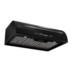 Unique Classic Retro 30-in 700 CFM Ducted Midnight Black Undercabinet Range Hood With Charcoal Filter Included -Whirlpool Sales Store 330975675 AlternateImage2 l