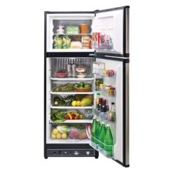 Unique Off-Grid Stainless Steel 9.7-cu Ft Standard-Depth Propane Top-Freezer Refrigerator With Direct Vent -Whirlpool Sales Store 330975685 AlternateImage1 l