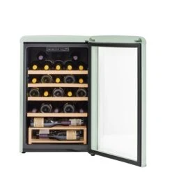 Unique Classic Retro Summer Mint Green 28-Bottle Freestanding Wine Cooler -Whirlpool Sales Store 330975689 AlternateImage1 l