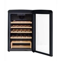Unique Classic Retro Midnight Black 28-Bottle Freestanding Wine Cooler -Whirlpool Sales Store 330975692 AlternateImage2 l