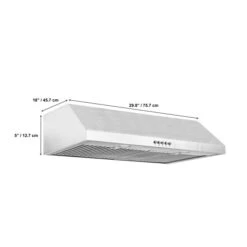 Aria 30-in Stainless Steel Under Cabinet Range Hood With Charcoal Filter -Whirlpool Sales Store 330977886 AlternateImage1 l