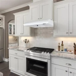 Aria 30-in Convertible White Under Cabinet Range Hood With Charcoal Filter -Whirlpool Sales Store 330977887 AlternateImage3 l