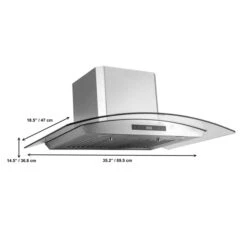 Aria 36-in Convertible Glass And Stainless Steel Wall Mounted Range Hood With Charcoal Filter 9 Aria 36-in Convertible Glass And Stainless Steel Wall Mounted Range Hood With Charcoal Filter -Whirlpool Sales Store 330977898 AlternateImage1 l
