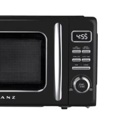 Galanz Retro 0.7-cu Ft 700-Watt Countertop Microwave - Black