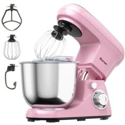 Costway 5-L 6-Speed Pink Commercial/Residential Stand Mixer