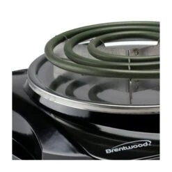 Brentwood 10.5-in Black 1200-Watt Single Burner Electric Hot Plate