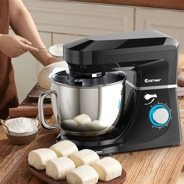 Costway 7-L 6-Speed 660 W Black Commercial/Residential Stand Mixer 2 Costway 7-L 6-Speed 660 W Black Commercial/Residential Stand Mixer - Image 2