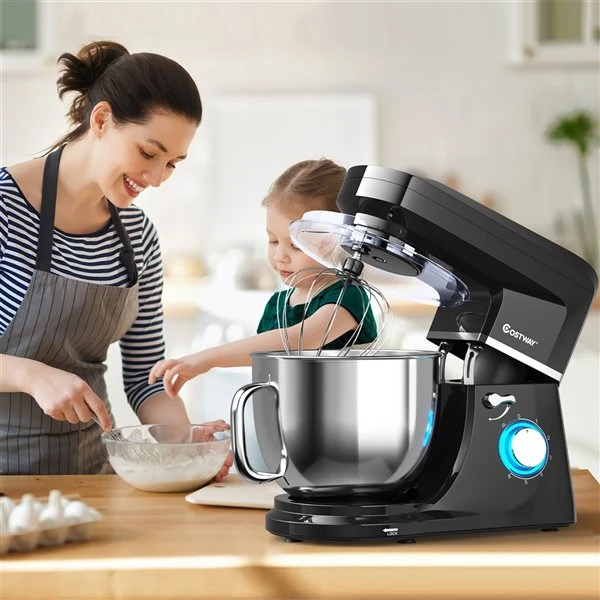 Costway 7-L 6-Speed 660 W Black Commercial/Residential Stand Mixer 4 Costway 7-L 6-Speed 660 W Black Commercial/Residential Stand Mixer - Image 4