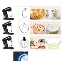 Costway 3.8 L 8-Speed Black Stand Mixer -Whirlpool Sales Store 331065358 AlternateImage2 l