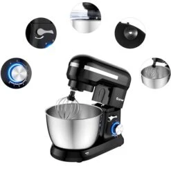 Costway 3.8 L 8-Speed Black Stand Mixer