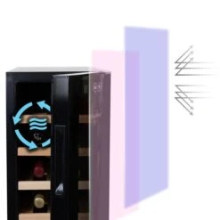 Koolatron 12-Bottle Deluxe Wine Cooler Freestanding Wine Fridge