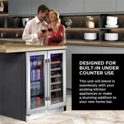Koolatron 24-in Built-In Dual Zone Wine And Beverage Fridge With Lock -Whirlpool Sales Store 332002983 AlternateImage2 l