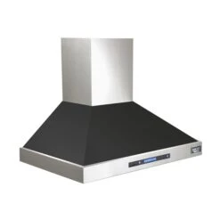 KUCHT 36-in Ducted Black Wall-Mounted Range Hood