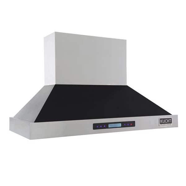 KUCHT 48-in Ducted Black Wall-Mounted Range Hood 1 KUCHT 48-in Ducted Black Wall-Mounted Range Hood