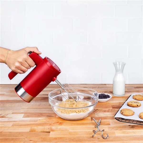 Kalorik Cordless 5-Speed Red Hand Mixer 3 Kalorik Cordless 5-Speed Red Hand Mixer - Image 3