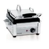 Eurodib Commercial Compact Panino Grill With Non-Stick Ribbed Plates 16.75-in X 10-in